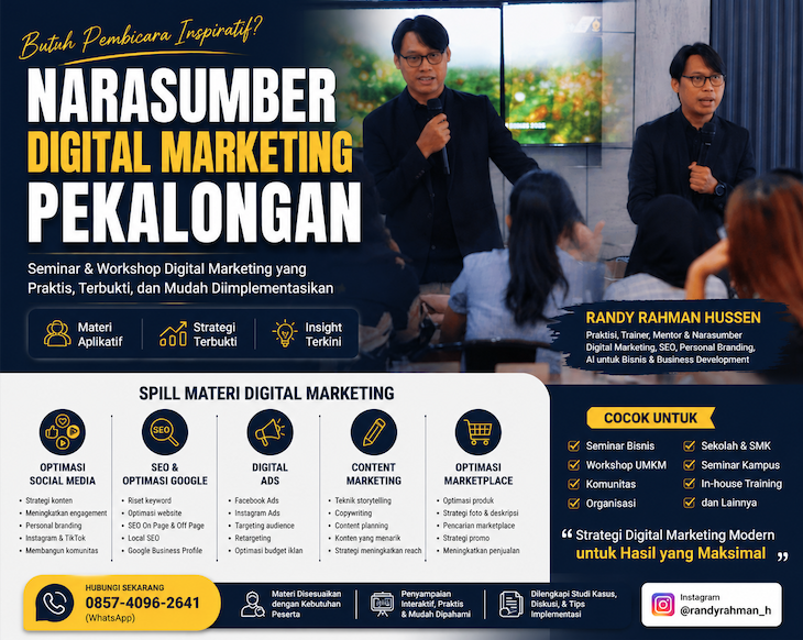 Narasumber Digital Marketing Pekalongan