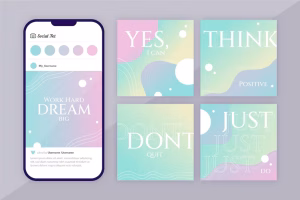 Jasa Desain Instagram Feed Minimalis Warna Pastel