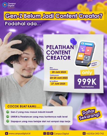 Sertifikasi Content Creator Semarang