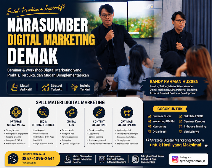Narasumber Digital Marketing Demak