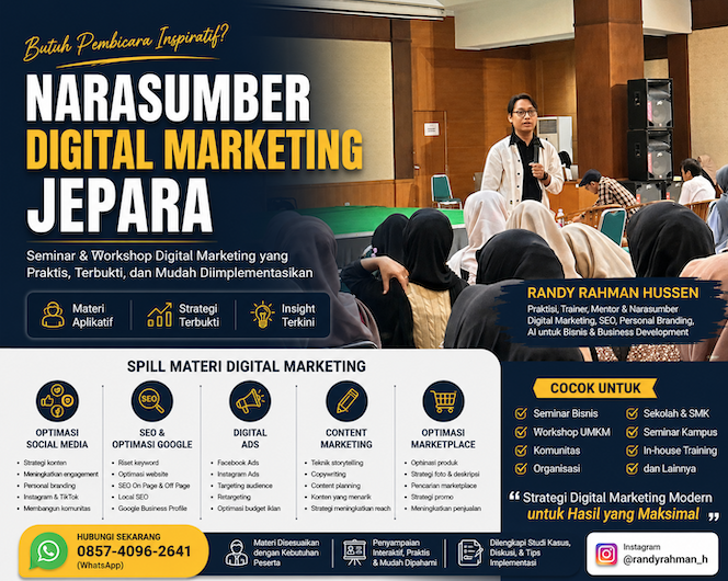 Narasumber Digital Marketing Jepara
