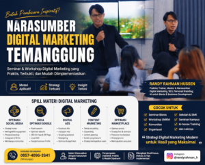 Narasumber Digital Marketing Temanggung