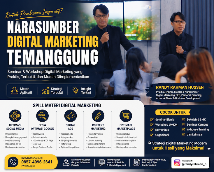 Narasumber Digital Marketing Temanggung