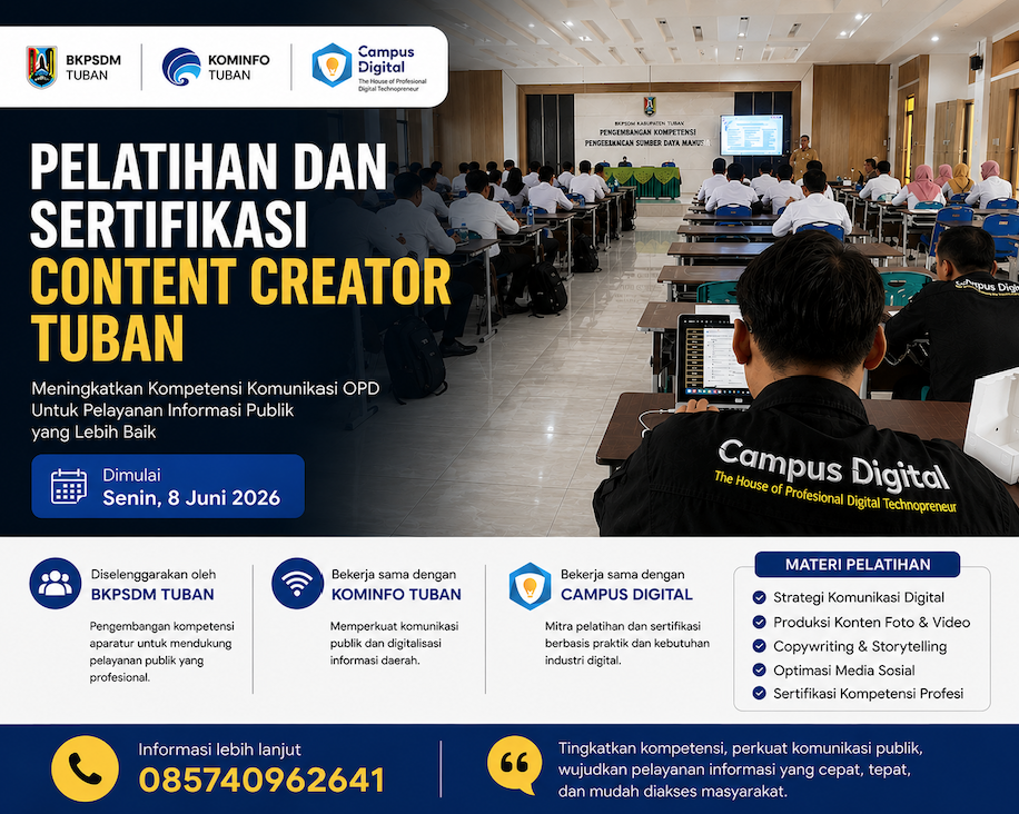 Pelatihan dan Sertifikasi Content Creator Tuban